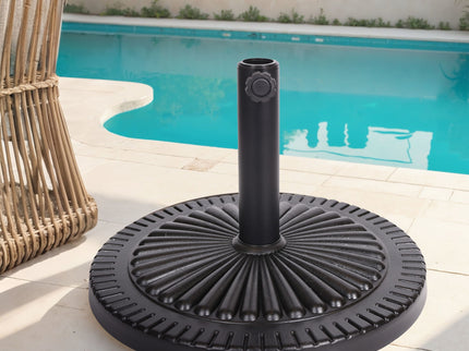 Resin Umbrella Base - Black Rock