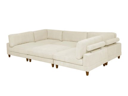 Modern Modular Sectional With Adjustable Back Support