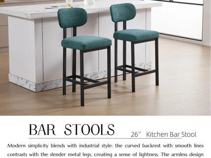 Modern Counter Height Stools (Set of 2)