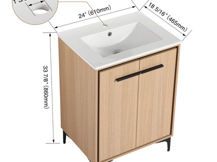 Modern Bathroom Vanity Base With Basin And Storage Cabinet