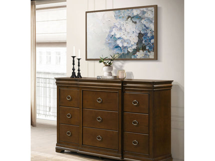 Leonide - 9 Drawer Dresser - Cherry