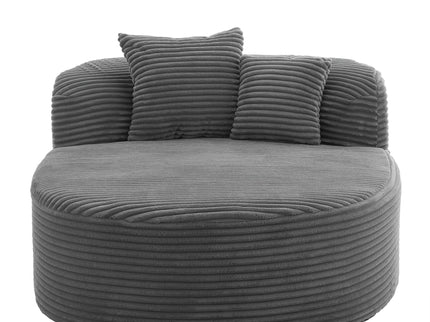 Modern Chaise Lounge Sofa Boneless Couch With Supportive Pillows