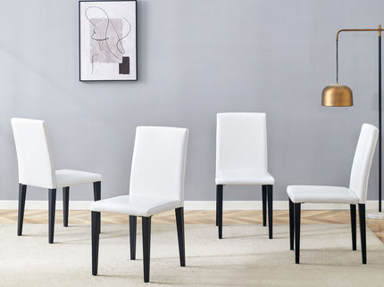 Versatile Dining Chairs With Comfortable Design And Metal Legs
