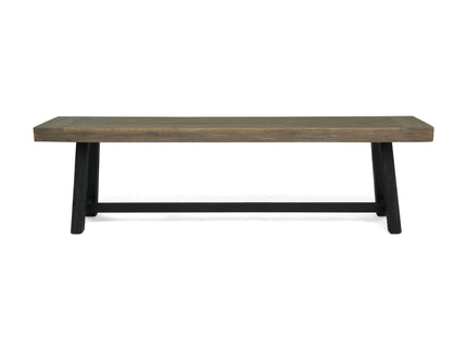 Cloud - Outdoor Bench With Acacia Wood Frame And Slat Panel Design