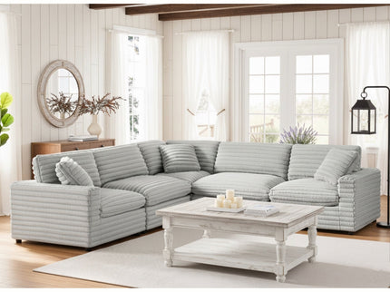 Jenny - 5 Piece Sectional - Gray