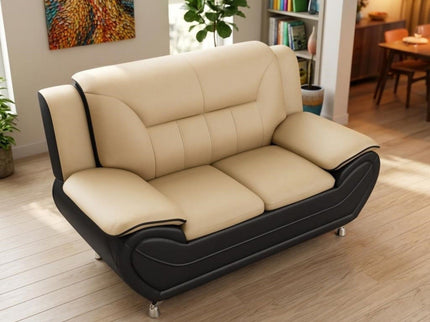 3 Piece Sofa Set, Upholstered Living Room Furniture - Camel