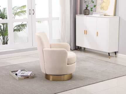 Teddy Swivel Barrel Chair, Swivel Accent Chairs Armchair For Living Room