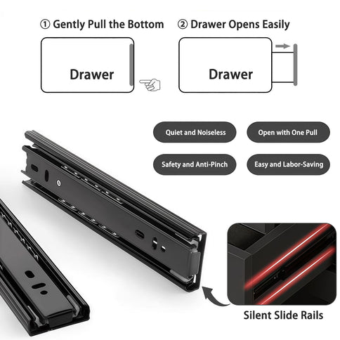 6 Drawer Dresser With Spacious Countertop And Concealed Handles