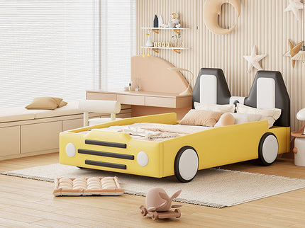 High Quality Race Car Shaped Platform Bed & Wheels