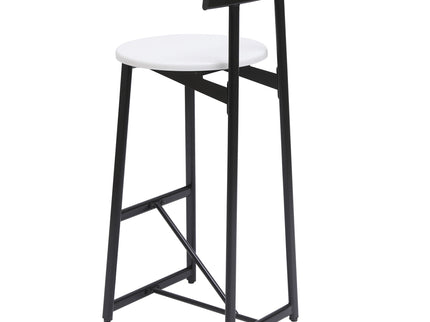 Modern Bar Stools With Backrest For Kitchen (Set of 3)