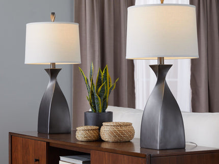 Curvo - Contemporary Polyresin Table Lamp (Set of 2)