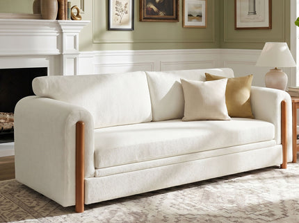 Modern 3 Seater Upholstered Couch Sofa For Living Room