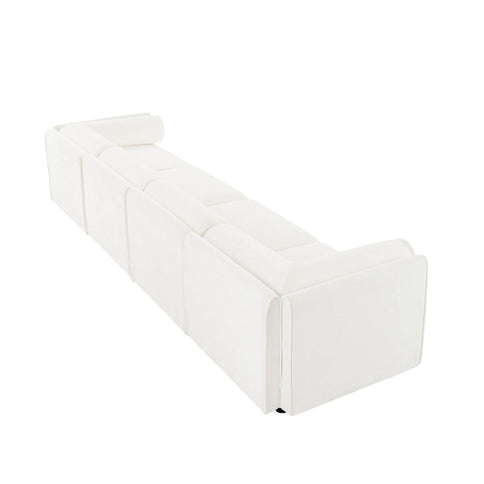 Stylish Sofa With Storage Seat And Cylindrical Backrest