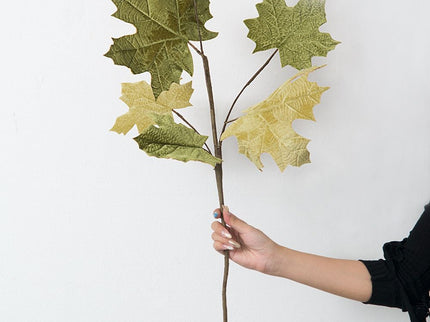 Paper Maple Leaf Spray, Botanicals Decor For Harvest Festival Fall Festival & Thanksgiving Table Decorations
