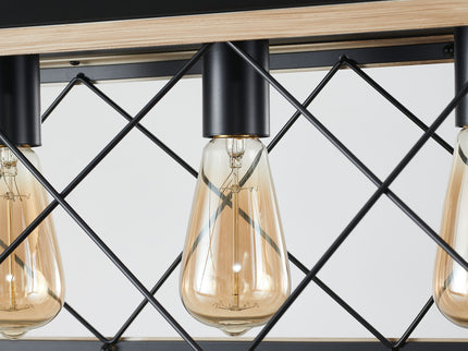 Chandelier Pendant Light For Dining Room Kitchen, 5 Light Fixture With Adjustable Height