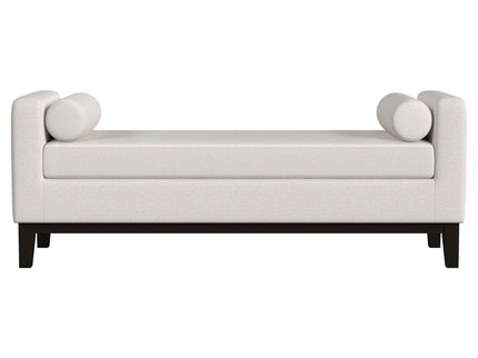 Thomas - Raised Arm Accent Bench - Ivory