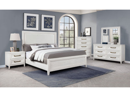 Inverness - 5 Drawer Bedroom Chest - White