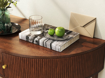 Demi Lune - Console Table With 2 Storage Drawers