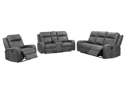 Mckinley - 3 Piece Reclining Sofa Set - Gray