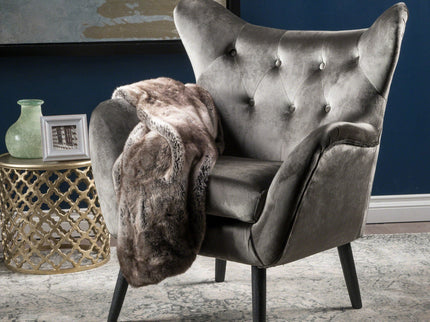 Alyssa - Mid Century Upholstered Arm Chair With Wingback Design