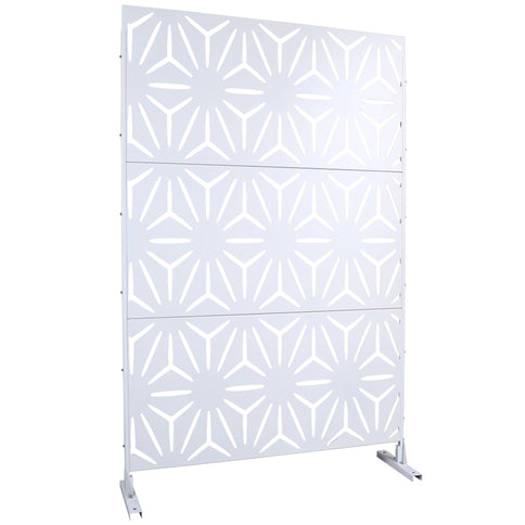 Outdoor & Indoor Metal Privacy Screen, Freestanding Decorative Panels