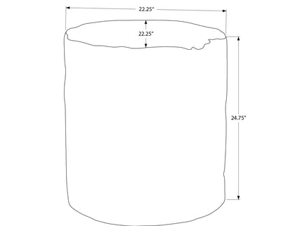 Contemporary Round Accent Table, Indoor / Outdoor