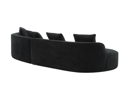 Elegant Curved Sectional Sofa With Full Foam Comfort