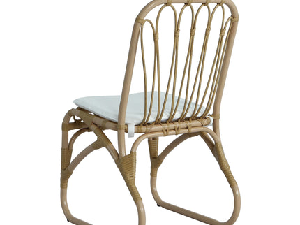 Outdoor Wicker Dining Chairs With Washable Cushion (Set of 2)