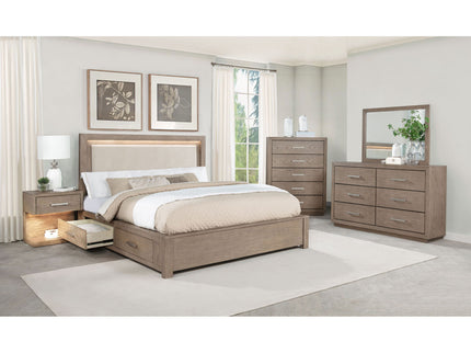 Gibbons Barley - 5 Drawer Bedroom Chest - Brown