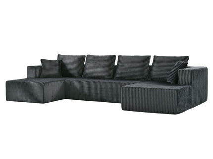 U-Shaped Modular Sectional Sofa With Double Chaise, Oversized Deep Seat For Living Room