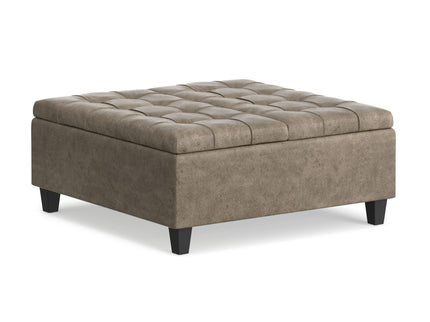 Harrison - Square Coffee Table Ottoman - Brown