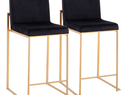 Fuji - Contemporary High Back Stylish Counter Stool