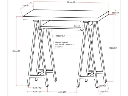 Sawhorse - Handcrafted Solid Desk