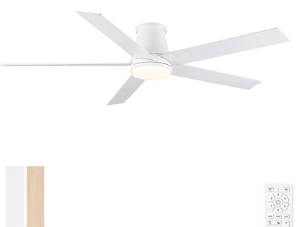 Flush Mount Ceiling Fan With Light