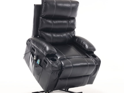 Cozy Electric Power Lift Recliner Chair Sofa For Elderly With Vibration Massage And Lumbar Heat