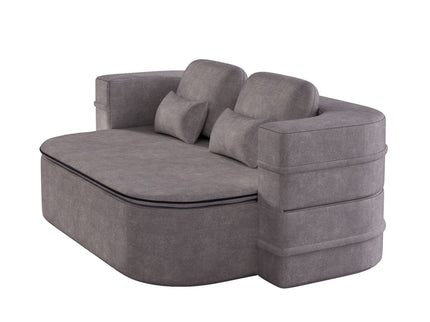 2 In 1 Foldable Sofa Bed With Multi Functional Blanket, Floor Lounge Sofa
