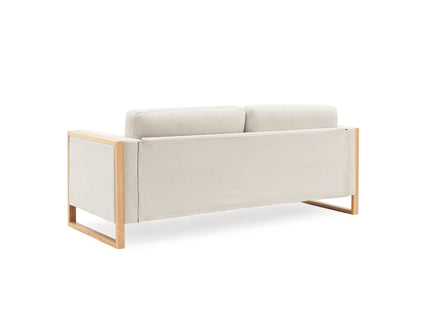 Modern Sofa With Solid Wood Legs, 3 Seater