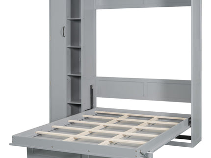 Murphy Wall Bed With Shelves, Wardrobe And LED Lights
