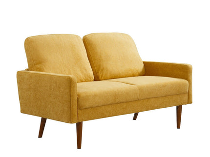 Loveseat Sofa, European Style With Sleek Design, Modern & Vintage Flair, Upholstered 2 Seater Couch