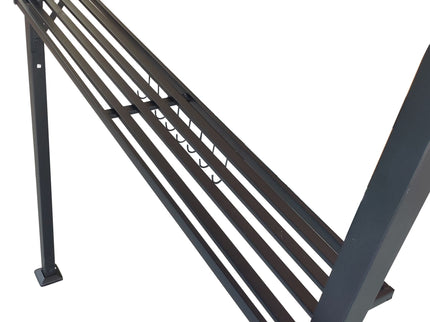 Outdoor Grill Gazebo With Double Tier Soft Top Canopy, Steel Frame, Bar Counters & Hook