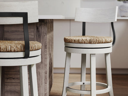 Stool With Natural Seagrass Seat
