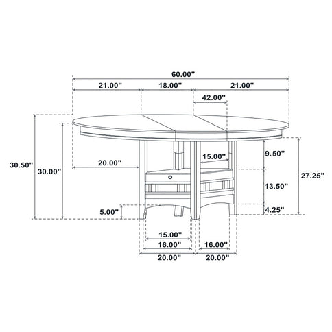 Hester - 5 Piece Dining Set - Espresso
