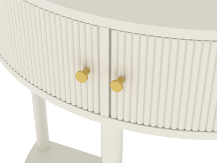 Demi Lune - Console Table With 2 Storage Drawers