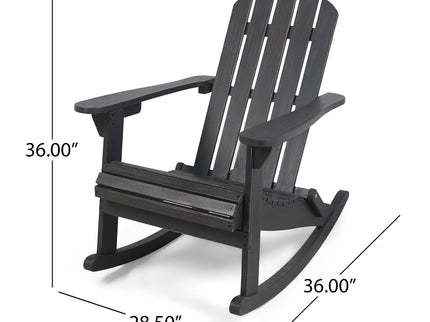 Echoes - Outdoor Acacia Wood Adirondack Rocking Chair