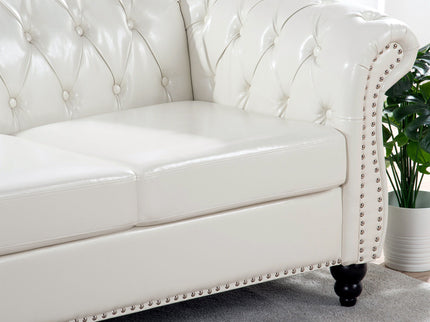 Rolled Arm Chesterfield 3 Seater Sofa