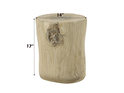 Gene - Fiber Concrete Accent Table - Brown