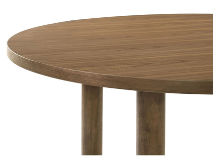 Graham - Round Dining Table With X Cross Base - Walnut