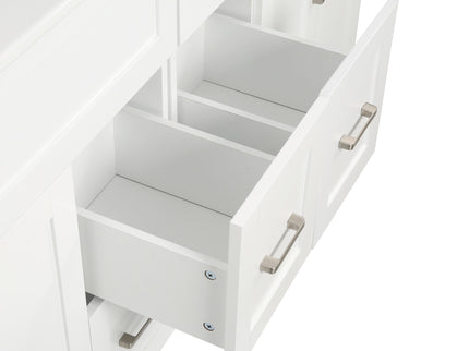 Bathroom Vanity With 2 Doors, 2 Drawers, Adjustable Shelf, Hidden Slides & Soft Close Hinges