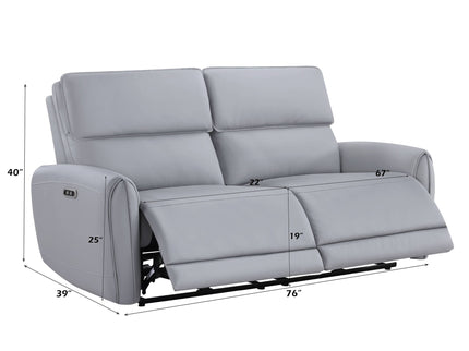 Jeromie - Power Motion Sofa With USB Port - Gray