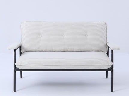 Modern Metal Frame Sofa With Sponge Filling For Compact Spaces And Versatile Use